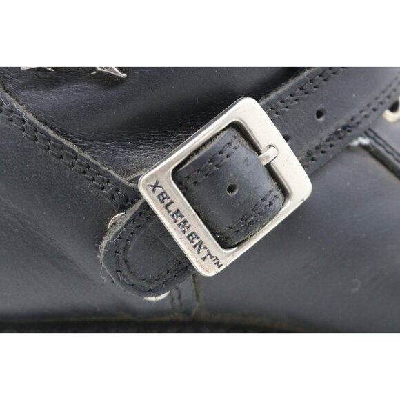 X Element Women's Black Advanced Lace-Up Motorcycle Boots-Leather-6.5M-Biker - Picture 3 of 13